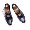 Men's Blue Formal Shoes, Pointed Toe, Business