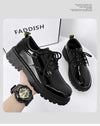 Men's Leather Derby Formal Shoes, Business, British Style, Style 6567