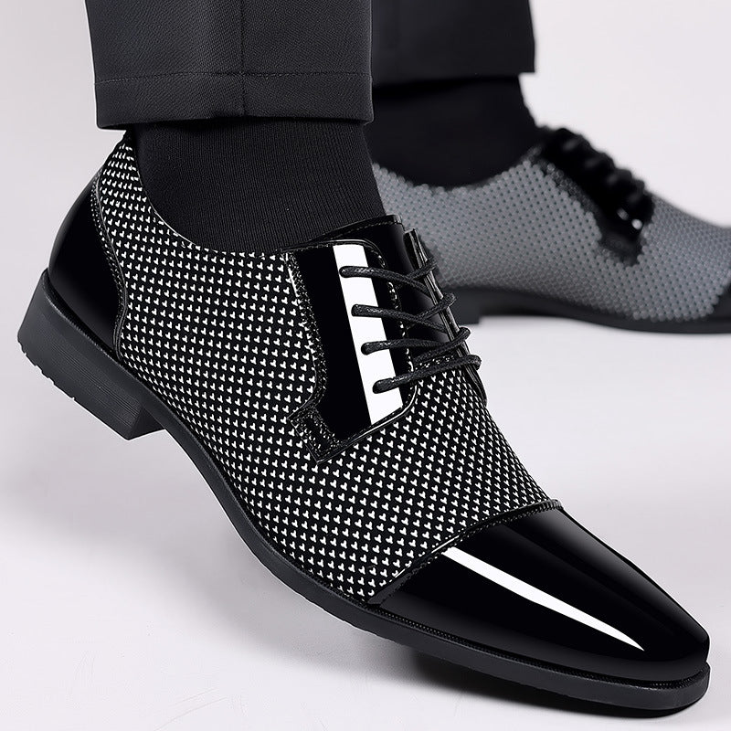 Men's leather shoes: new business formal, casual, spring/autumn breathable, british style, korean st 5
