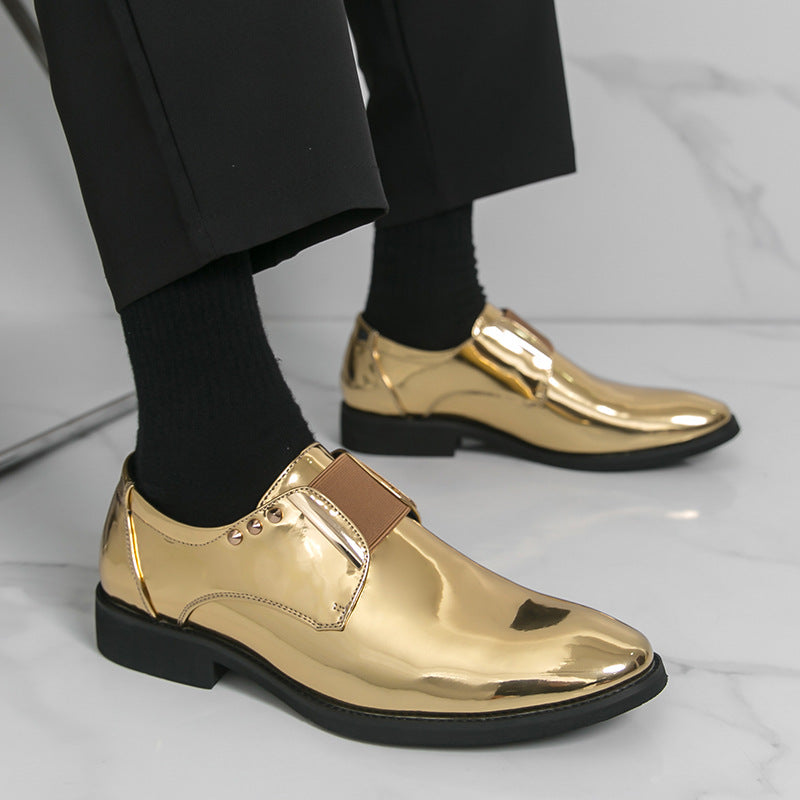 Men's Leather Formal Shoes, Pointed Toe, Business, Style 4583