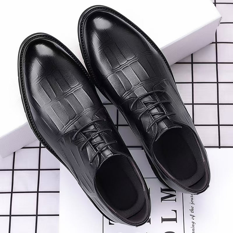 2026 new men's leather dress shoes - business formal, summer breathable, korean style, british style 2