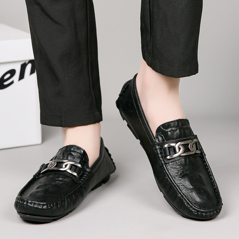 Tiktok viral croc-embossed loafers - effortless driving shoes, british casual style, genuine leather 5