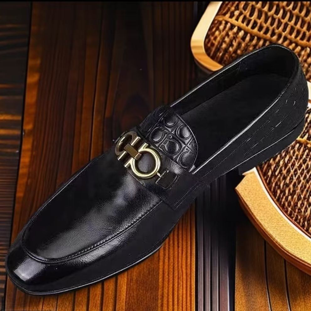 2026 men's new leather shoes: breathable, soft-soled, trendy slip-ons – versatile business casual lo 9