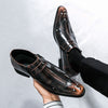 Men's Leather Formal Shoes, Pointed Toe, Business, Style 1399