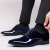 Men's Leather Formal Shoes, Pointed Toe, Business, Style 4871