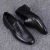 Spring and Autumn New Soft Casual Dress Leather Shoes Breathable Business Men's British One-Pedal Doudou Shoes Soft Sole Soft Surface