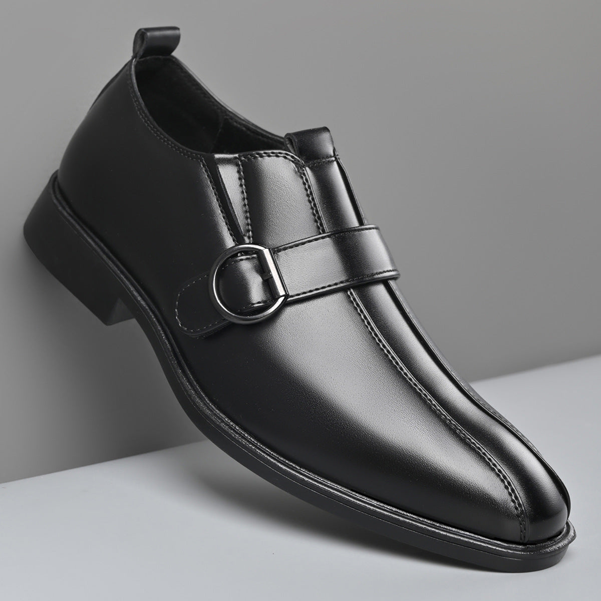 Cross-border e-commerce 2026 autumn new men's business british style pointed toe leather shoes, slip 15