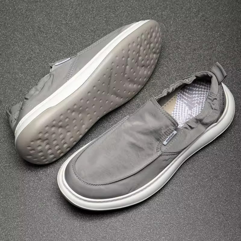 Men's Casual Canvas Loafers - Comfortable Platform Shoes