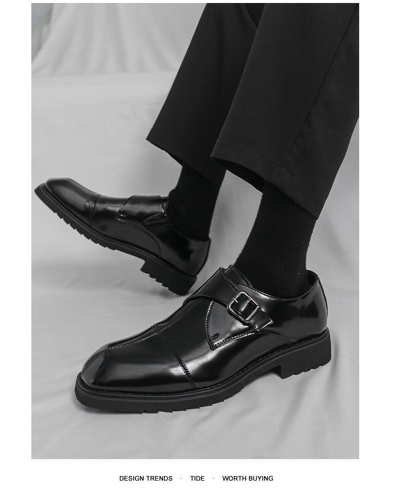Men's casual leather shoes 2026 new large size export new men's british style loafers trendy men's 5