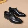 Men's Leather Dress Shoes, Pointed Toe, Lace-Up