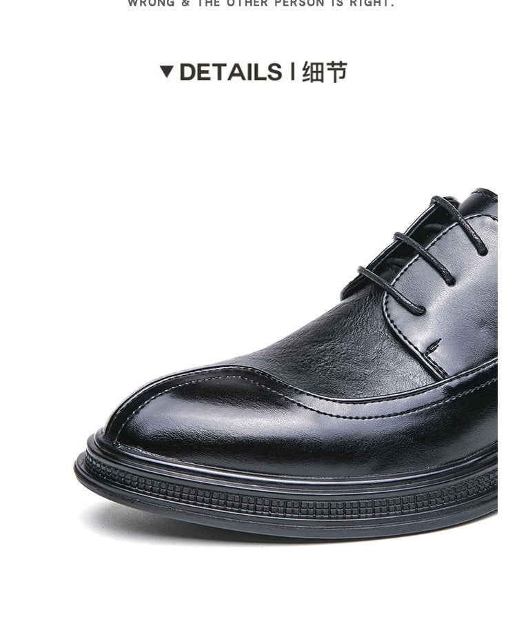 Cross-border 2026 autumn new casual leather shoes fashionable men's business shoes korean style tren 5