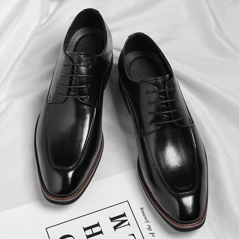 Men's plus size leather dress shoes - stylish business formal shoes for men, trendy british gentlema 3
