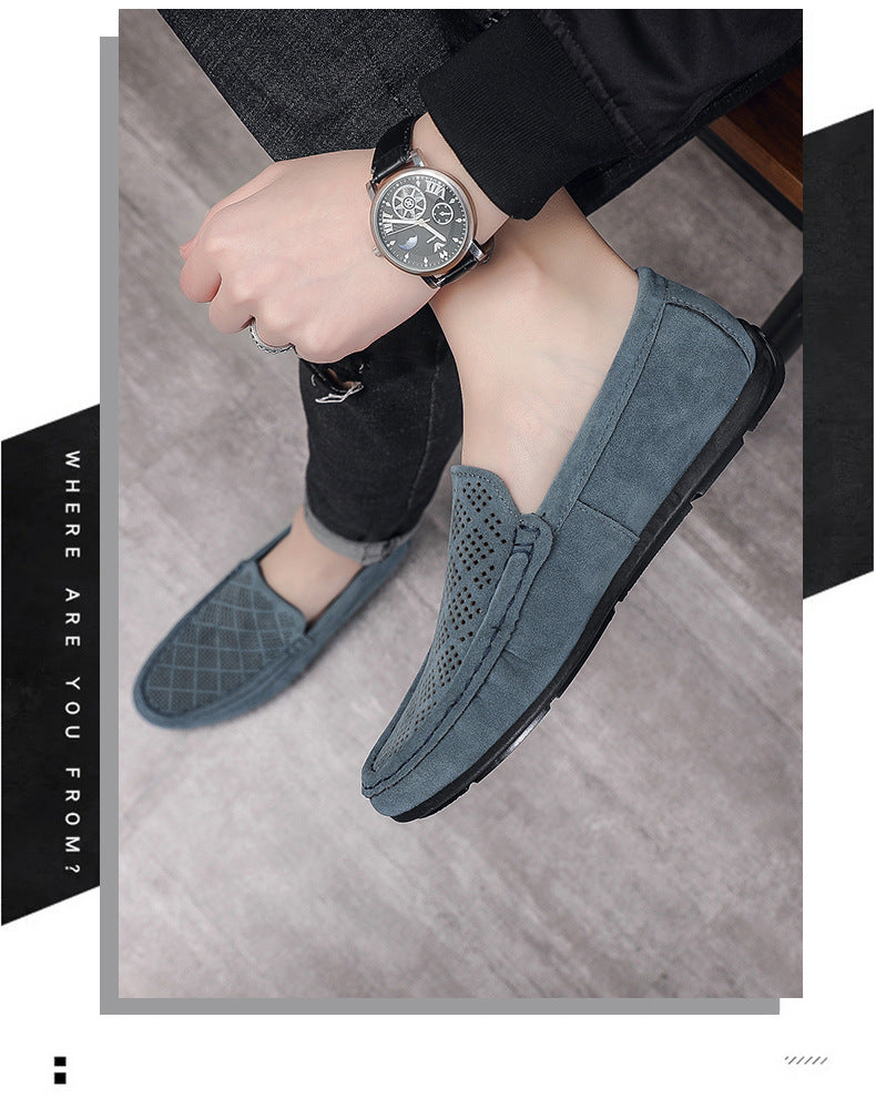 Bean shoes men's breathable cut outcasualtrendy men's shoes slip-on low-top slip-on loafers men's su 7
