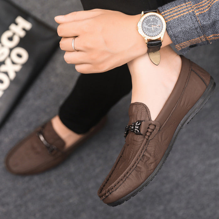 Spring/summer casual sneakers, trendy loafers, men's slip-ons, moccasins, one-step shoes, men's foot