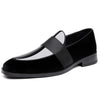 Men's Black Leather Formal Shoes, Pointed Toe, Style 0615