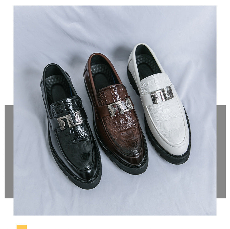 Export 2026 new arrival men's shoes business casual leather shoes men's wedding shoes youth dating 8