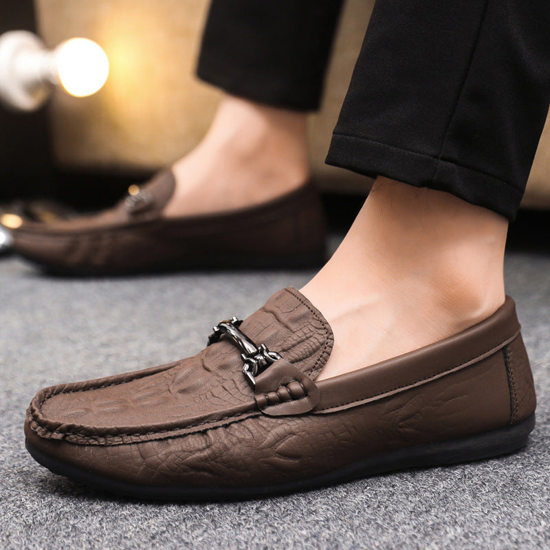 Spring/summer casual sneakers, trendy loafers, men's slip-ons, moccasins, one-step shoes, men's foot 3