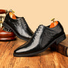 Men's Leather Formal Shoes, Pointed Toe, Lace-Up, Style 9959