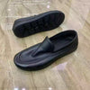 Men's Black Leather Loafers, Business