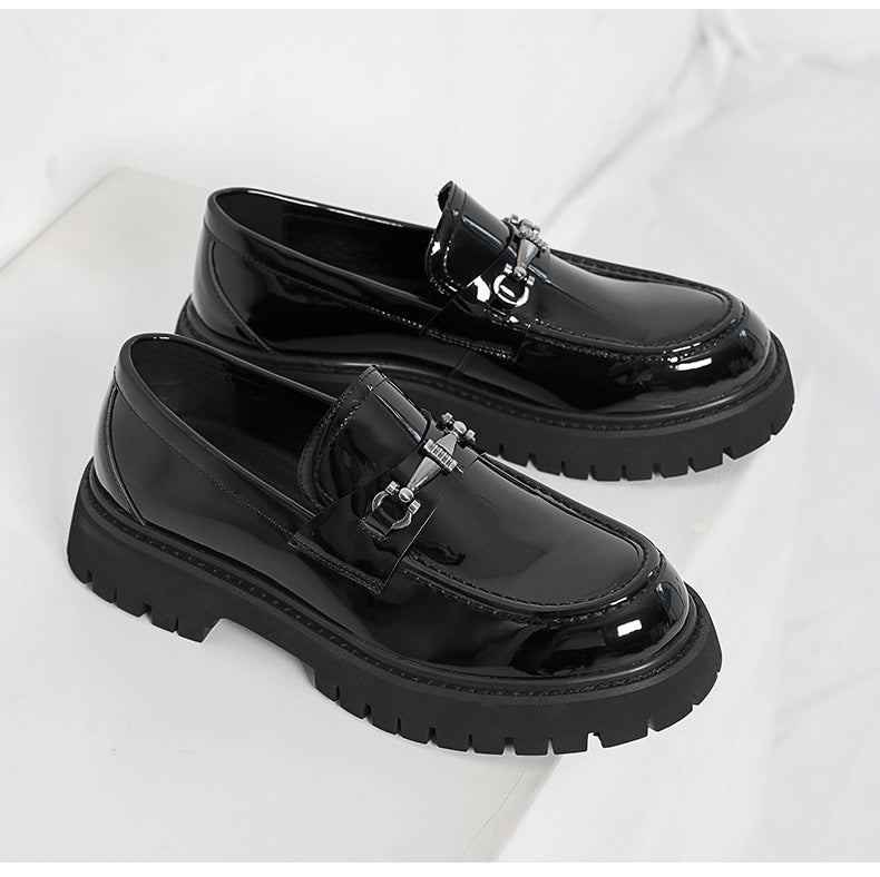 Men's chunky platform loafers - british style, square toe, business casual, spring/autumn new arrival 5