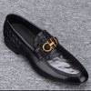 Men's Leather Formal Shoes, Slip-On, Business, Style 4023