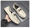Men's Leather Loafers, Business, Breathable, Style 6519