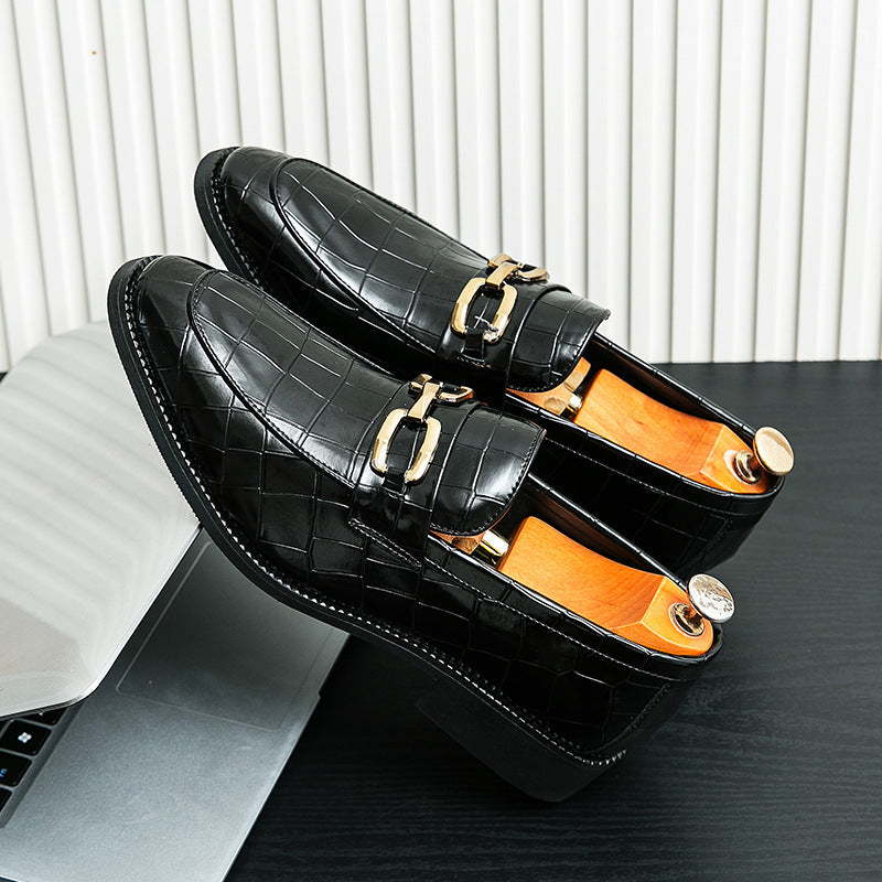 2026 spring cross-border plus size british style men's shoes korean style men's wedding shoes busine 4