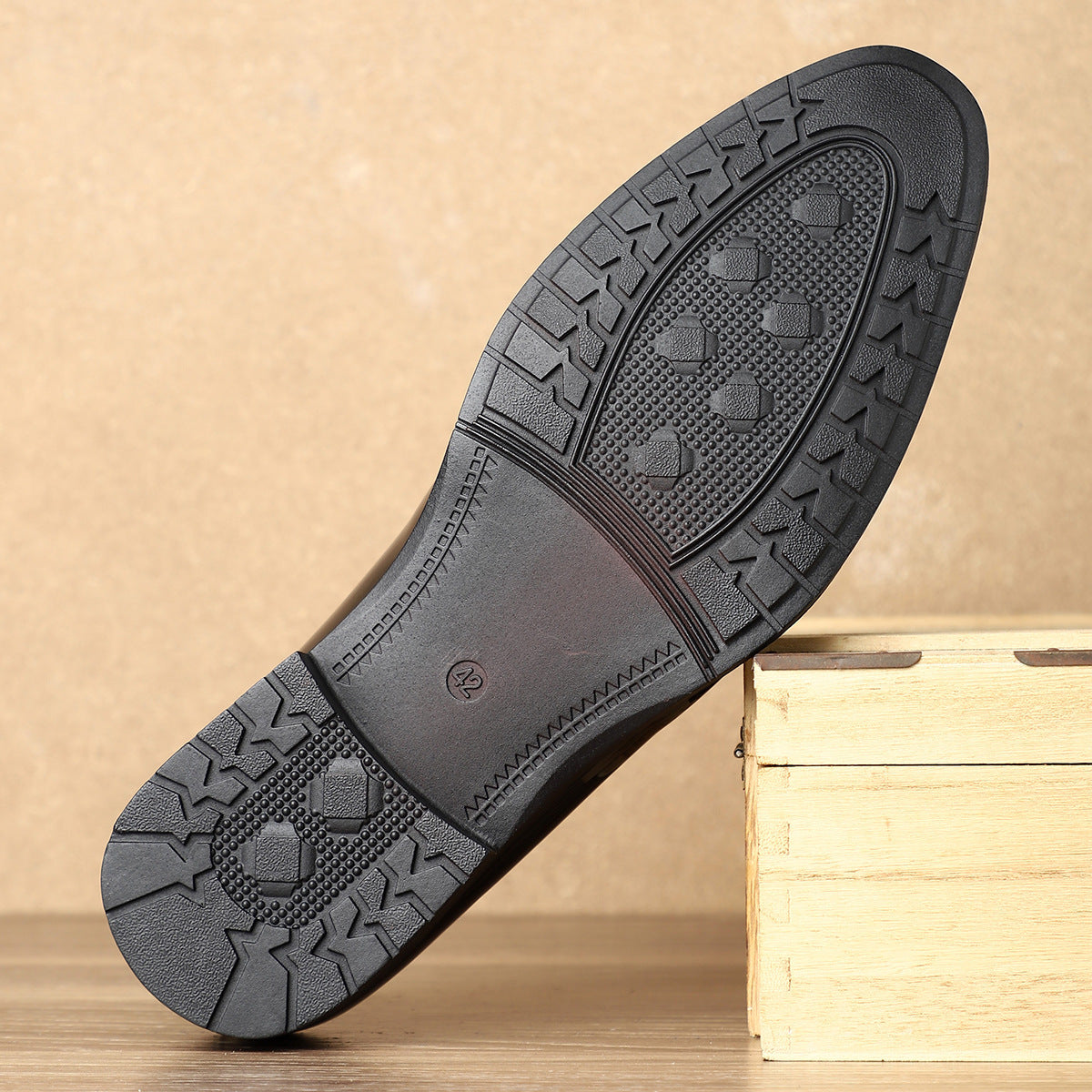 2026 new trendy fashion men's shoes - british style pointed toe slip-on casual leather shoes 17