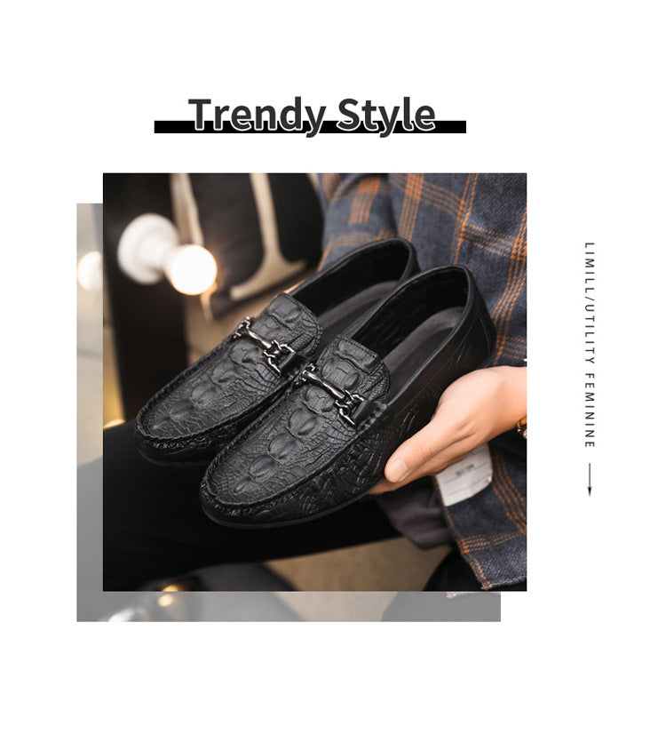 Spring/summer casual sneakers, trendy loafers, men's slip-ons, moccasins, one-step shoes, men's foot 8