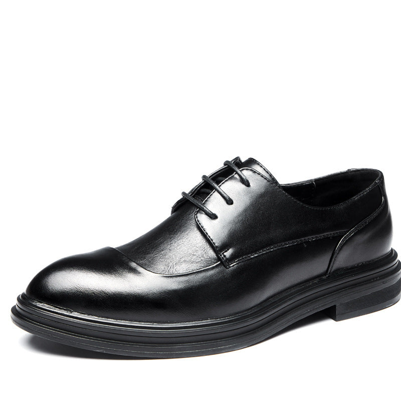 New men's pointed-toe leather shoes - korean style, trendy formal & business casual, plus size, brit 16