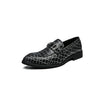 Men's Black Leather Formal Shoes, Pointed Toe, Business, Style 8311