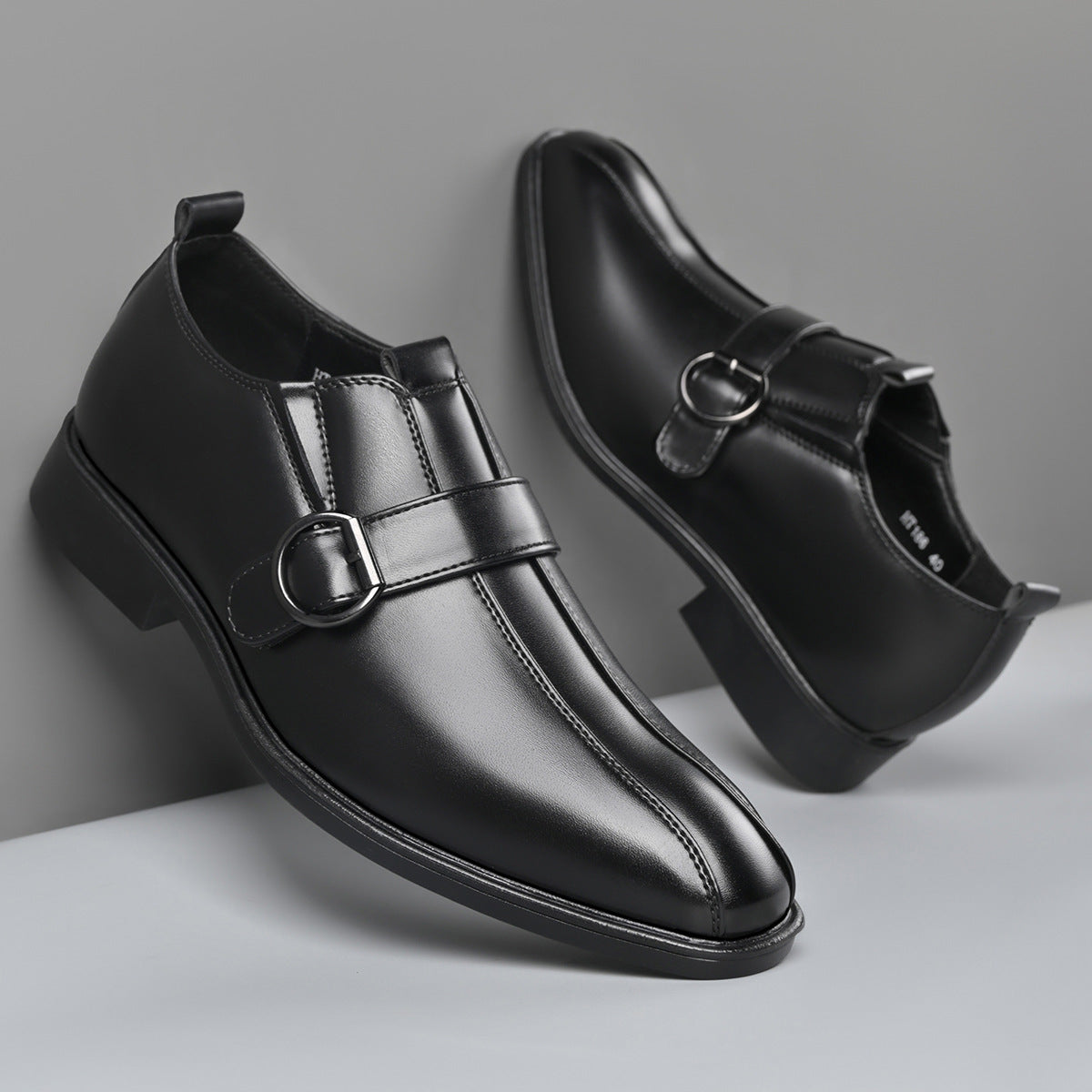 Cross-border e-commerce 2026 autumn new men's business british style pointed toe leather shoes, slip 16