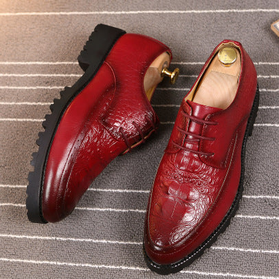 2026 spring new men's casual leather shoes, formal shoes, casual business shoes, non-slip men's 6