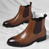 Men's Leather Chelsea Boots, Retro, British Style, Style 2647