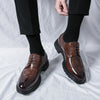 Men's Leather Loafers, Business, Brogue