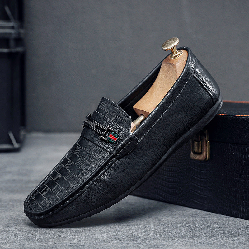 Men's Leather Loafers, Slip-On, Business, Style 1559