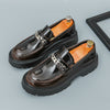 Men's Leather Loafers, Platform