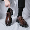 Men's Leather Loafers, Business, Brogue