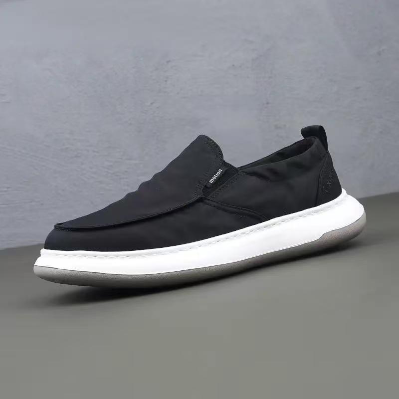 Men's Casual Canvas Loafers - Comfortable Platform Shoes