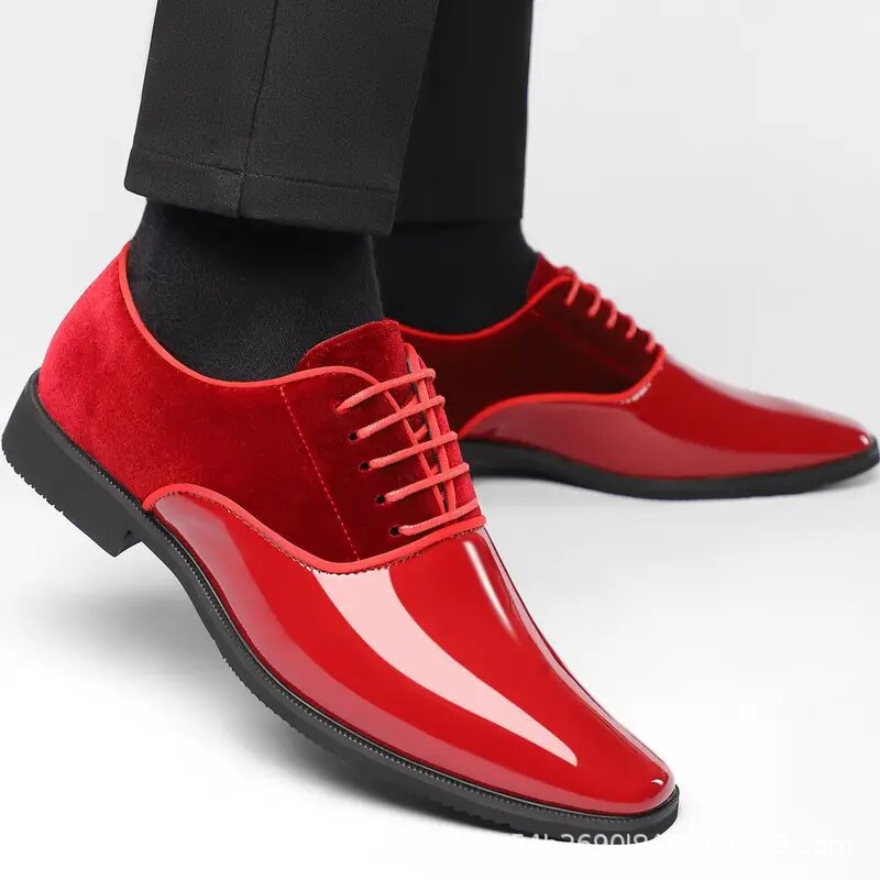 Men's formal business leather shoes - lightweight, trendy casual shoes - british style, versatile pa 3