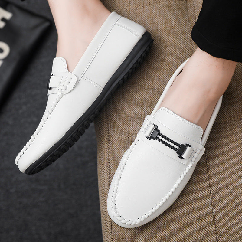 Spring summer social guy casual shoes trendy shoes bean shoes men's lazy shoes slip-on men's shoes e 4