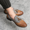 Men's Leather Formal Shoes, Slip-On, Breathable