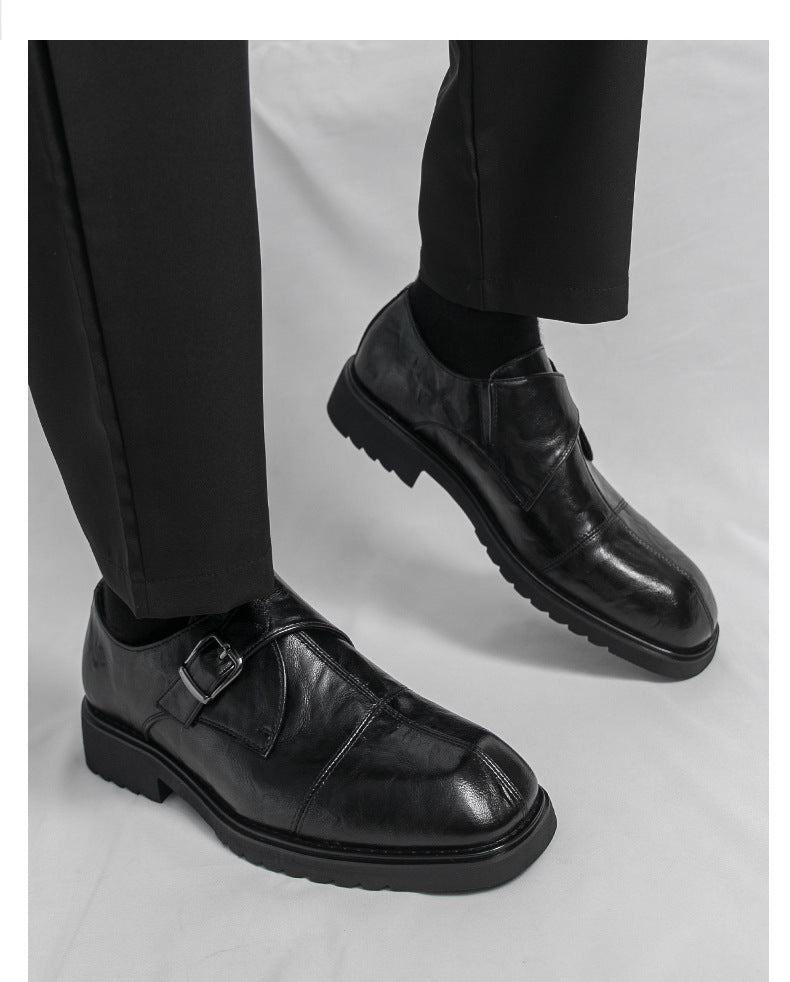 Men's casual leather shoes 2026 new large size export new men's british style loafers trendy men's 12