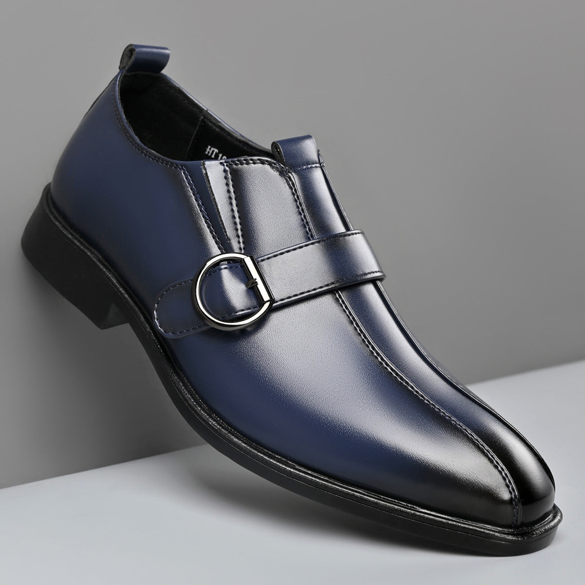 Cross-border e-commerce 2026 autumn new men's business british style pointed toe leather shoes, slip 12