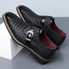 Amazon's best-selling cross-border plus sizemen leather shoes pointed toe business casual slip-on