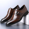 Men's Leather Casual Shoes, Embroidered