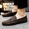 Men's Brown Loafers, Business, British Style