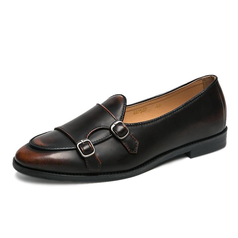 Men's Brown Leather Moccasin Loafers