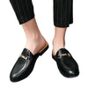 Men's Black Sandals, Pointed Toe