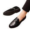 Men's Black Leather Formal Shoes, British Style, Style 6647